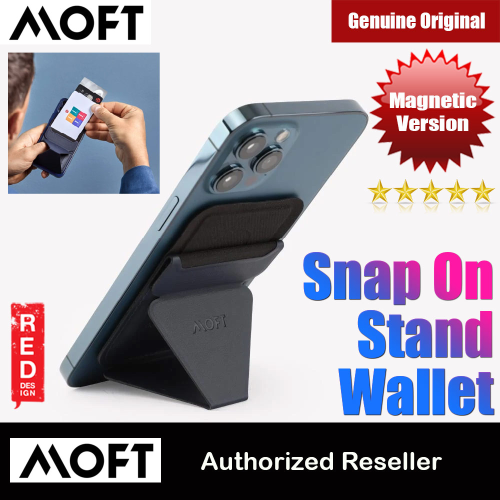 Picture of MOFT Snap on Phone Stand and Wallet for iPhone 13 iPhone 12 Pro Max Card Holder Phone Stand (Oxfold Blue)  Apple MacBook Air 13\" 2020-  Apple MacBook Air 13\" 2020 Cases,  Apple MacBook Air 13\" 2020 Covers, iPad Cases and a wide selection of  Apple MacBook Air 13\" 2020 Accessories in Malaysia, Sabah, Sarawak and Singapore 