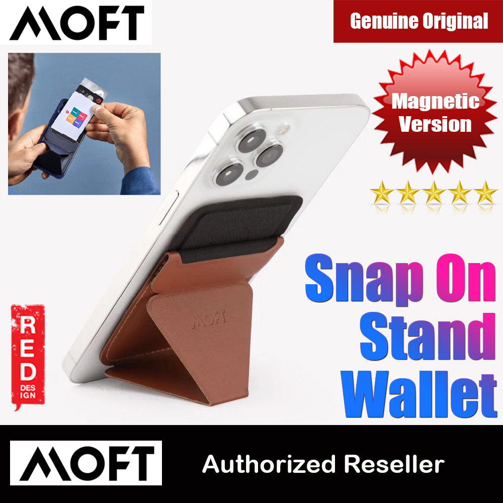Picture of MOFT Snap on Phone Stand and Wallet for iPhone 13 iPhone 12 Pro Max Card Holder Phone Stand (Sierra Brown)  Apple MacBook Air 13\" 2020-  Apple MacBook Air 13\" 2020 Cases,  Apple MacBook Air 13\" 2020 Covers, iPad Cases and a wide selection of  Apple MacBook Air 13\" 2020 Accessories in Malaysia, Sabah, Sarawak and Singapore 