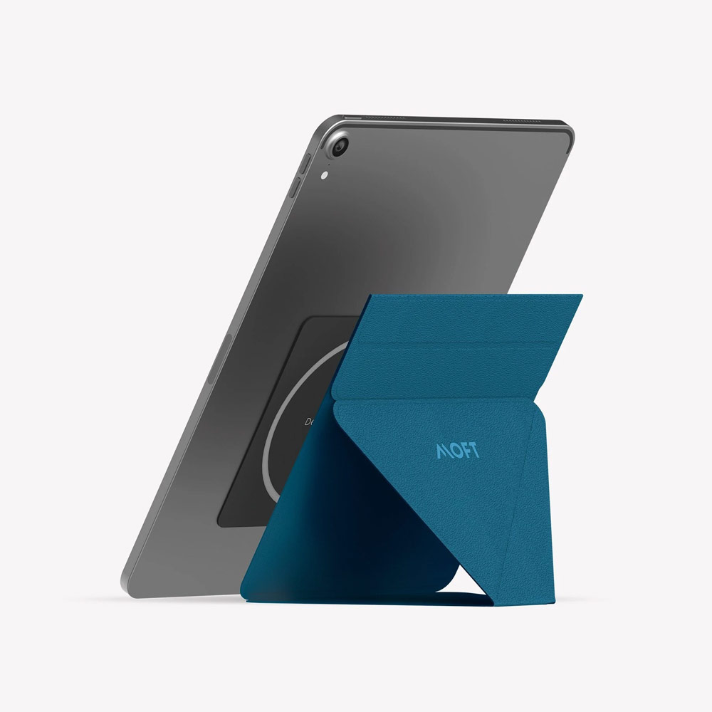 Picture of Apple iPad 10.2 7th gen 2019  | MOFT Snap Tablet Stand Multi Angle Invisible Tablet Stand for iPad iPad Pro iPad Air Tablet (Wanderlust Blue)