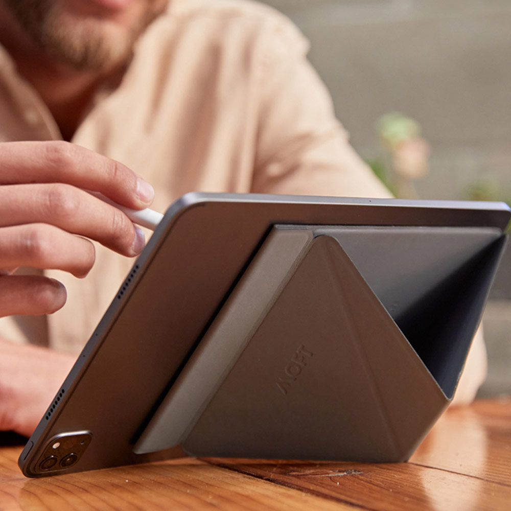 Picture of Apple iPad 10.2 7th gen 2019  | MOFT Snap Tablet Stand Multi Angle Invisible Tablet Stand for iPad iPad Pro iPad Air Tablet (Wanderlust Blue)