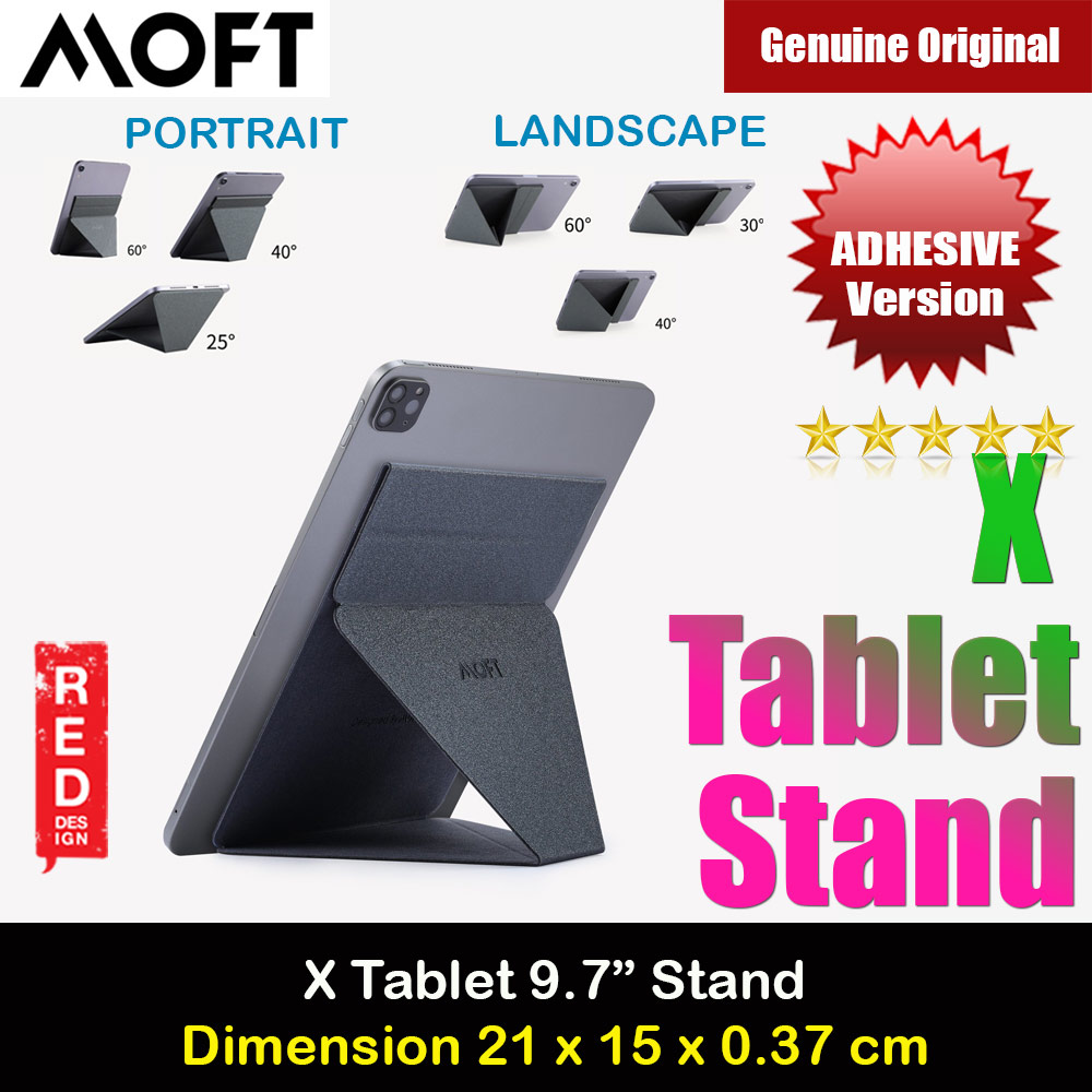 Picture of MOFT X Tablet Stand Multi Angle Invisible Tablet Stand for Tablet 9.7 (Grey) Red Design- Red Design Cases, Red Design Covers, iPad Cases and a wide selection of Red Design Accessories in Malaysia, Sabah, Sarawak and Singapore 