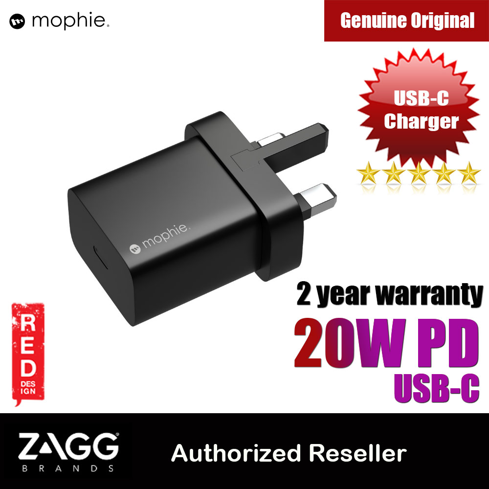 Picture of Mophie USB-C 20W PD Wall Charger Traver Charger Compact Charger for iPhone 11 Pro Max 12 Pro Max 13 Pro Max (UK Black)  Apple iPhone 11 Pro Max 6.5-  Apple iPhone 11 Pro Max 6.5 Cases,  Apple iPhone 11 Pro Max 6.5 Covers, iPad Cases and a wide selection of  Apple iPhone 11 Pro Max 6.5 Accessories in Malaysia, Sabah, Sarawak and Singapore 