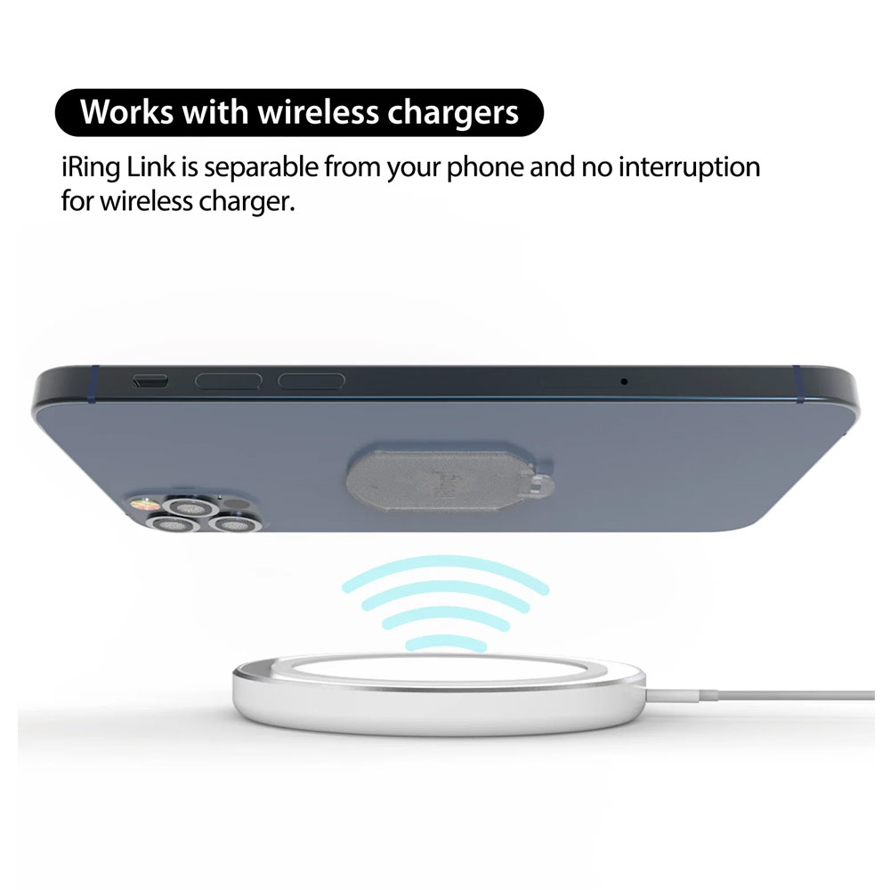 Picture of AAUXX iRing Pop Ring Holder Phone Grip and Kickstand Stand Work with wireless charging (Serenity Blue)