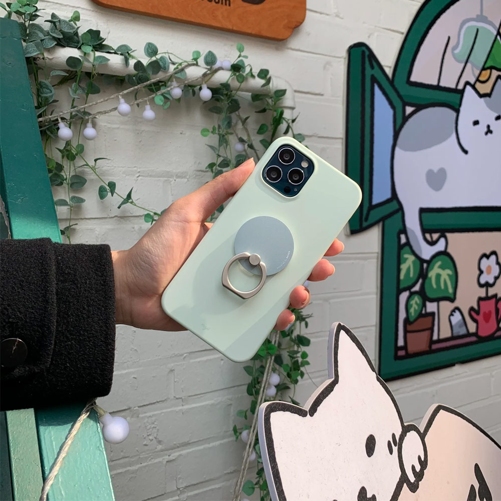 Picture of AAUXX iRing Pop Ring Holder Phone Grip and Kickstand Stand Work with wireless charging (Serenity Blue)