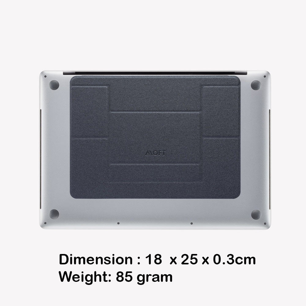 Picture of  Apple MacBook Air 13\" 2020  | MOFT Invisible Laptop Stand NON Adhesive with Holes for Heat Dissipation for Laptop Macbook Air 13 M1 Macbook Pro 13 M1 (Space Grey)