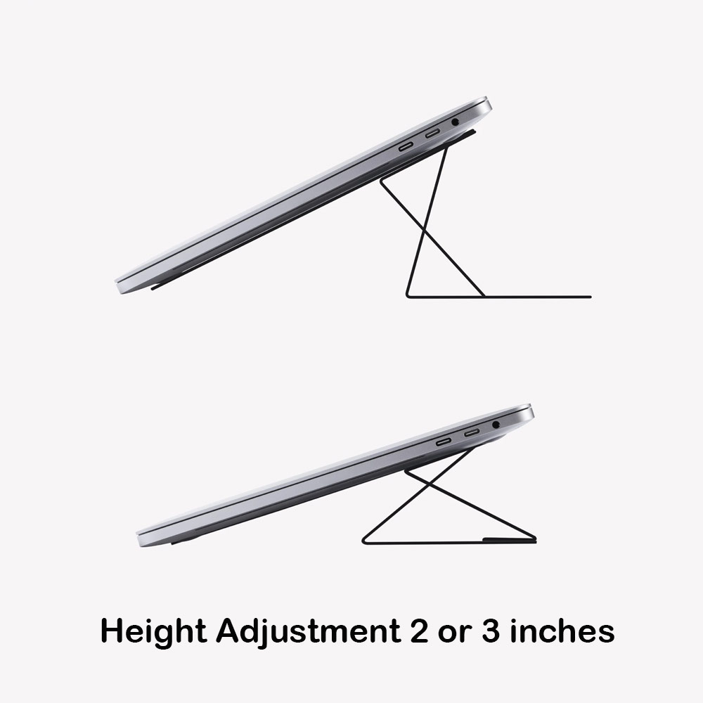 Picture of  Apple MacBook Air 13\" 2020  | MOFT Invisible Laptop Stand NON Adhesive with Holes for Heat Dissipation for Laptop Macbook Air 13 M1 Macbook Pro 13 M1 (Space Grey)