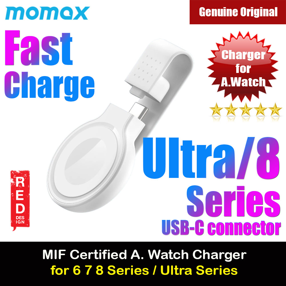 Picture of Momax USB-C Portable Magnetic Snap Wireless charger for Apple Watch 38mm 40mm 42mm 44mm 41mm 45mm Series 6 7 8 Ultra Apple Watch 40mm- Apple Watch 40mm Cases, Apple Watch 40mm Covers, iPad Cases and a wide selection of Apple Watch 40mm Accessories in Malaysia, Sabah, Sarawak and Singapore 