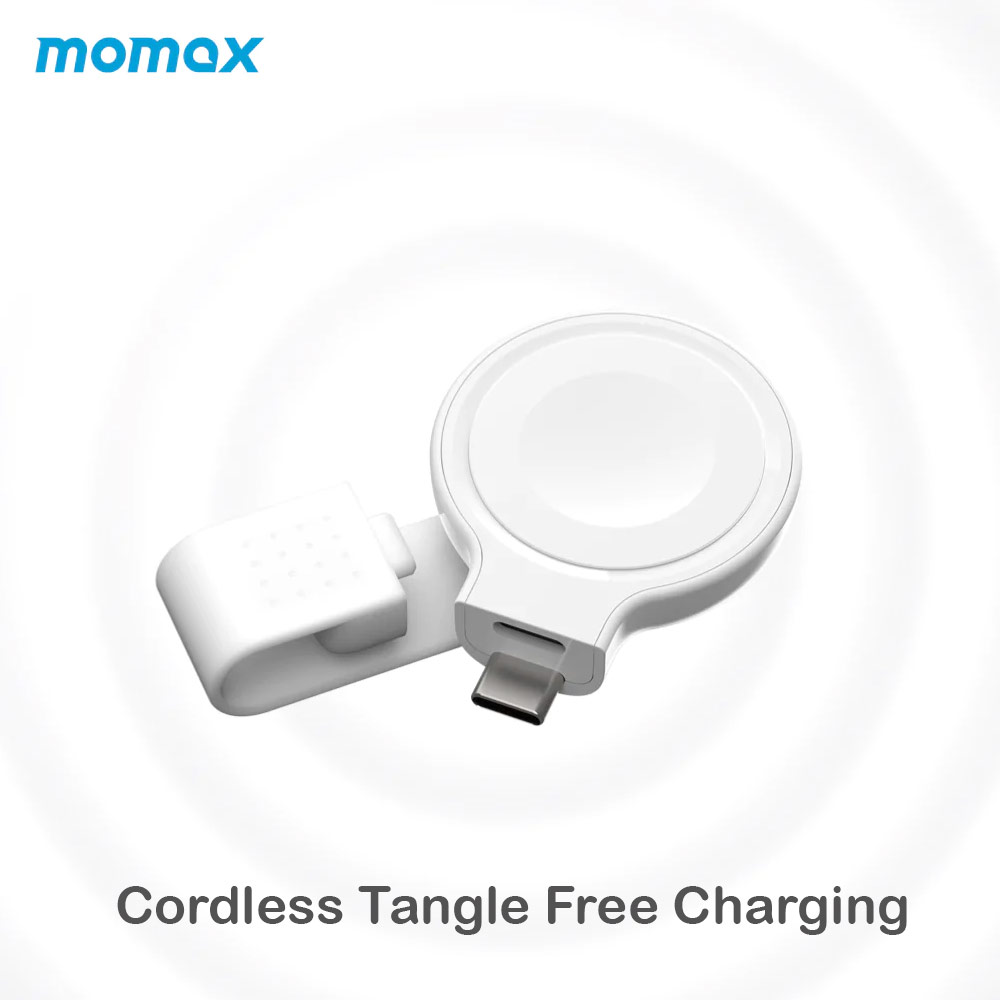 Picture of Apple Watch 40mm Charger | Momax USB-C Portable Magnetic Snap Wireless charger for Apple Watch 38mm 40mm 42mm 44mm 41mm 45mm Series 6 7 8 Ultra
