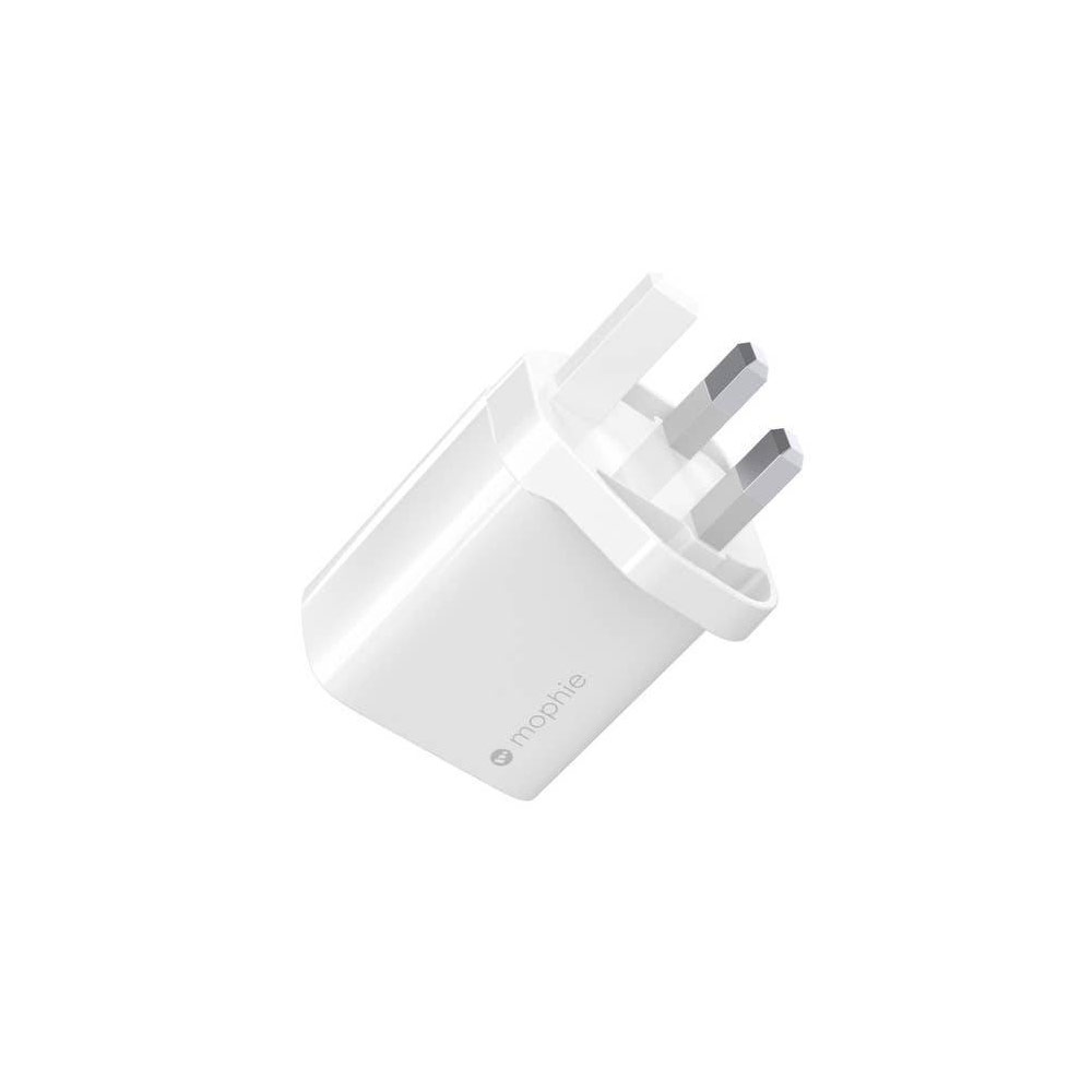 Picture of  Apple iPhone 11 Pro Max 6.5 Charger | Mophie USB-C 30W PD Gan Wall Charger Traver Charger Compact Charger for iPhone 11 Pro Max 12 Pro Max 13 Pro Max (UK White)