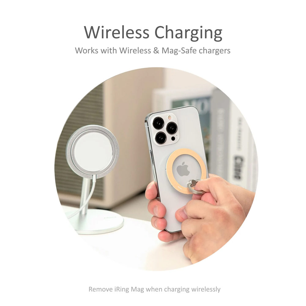 Picture of AAUXX iRing Mag Magnetic Ring Holder Phone Grip and Kickstand Stand Compatible with Magsafe (Pale Violet)