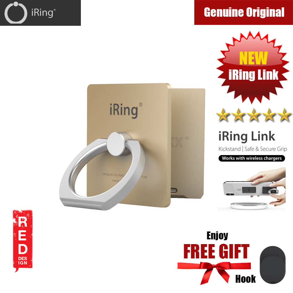 Picture of AAUXX iRing Link Universal Phone Grip and Stand Compatible with wireless charging (Champagne Gold)