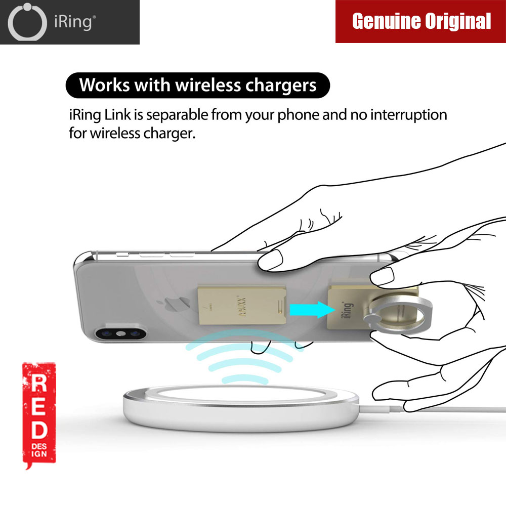 Picture of AAUXX iRing Link Universal Phone Grip and Stand Compatible with wireless charging (Champagne Gold)