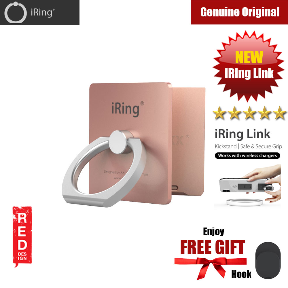 Picture of AAUXX iRing Link Universal Phone Grip and Stand Compatible with wireless charging (Rose Gold)