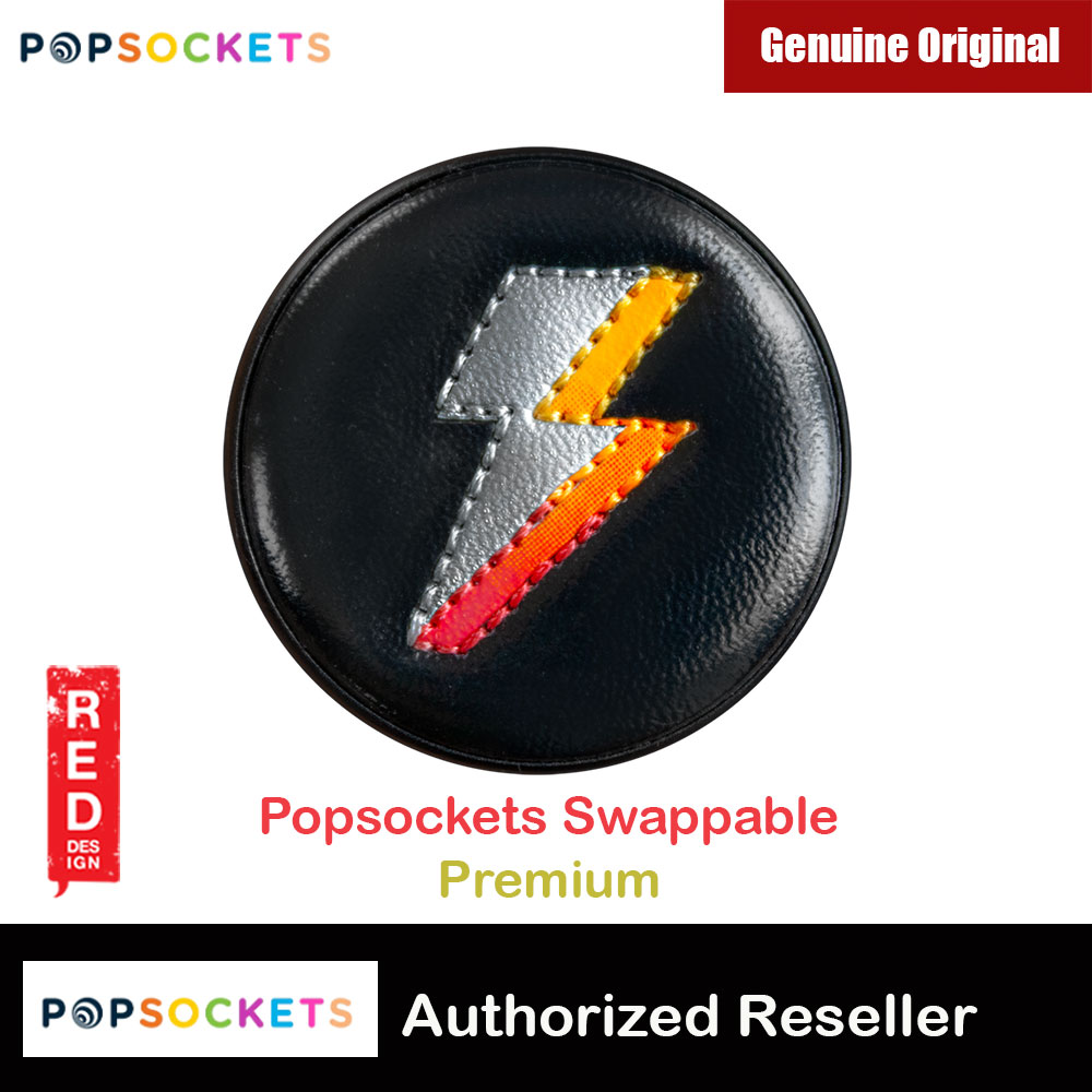 Picture of Popsockets PopGrip Swappable Premium Collection (Stitched Bowery Bolt) Red Design- Red Design Cases, Red Design Covers, iPad Cases and a wide selection of Red Design Accessories in Malaysia, Sabah, Sarawak and Singapore 