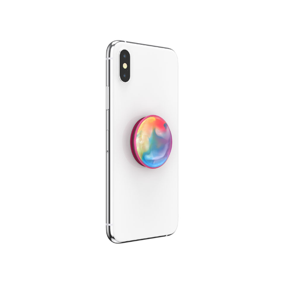 Picture of Popsockets PopGrip Swappable Luxe Collection (Swirl Rainbow)