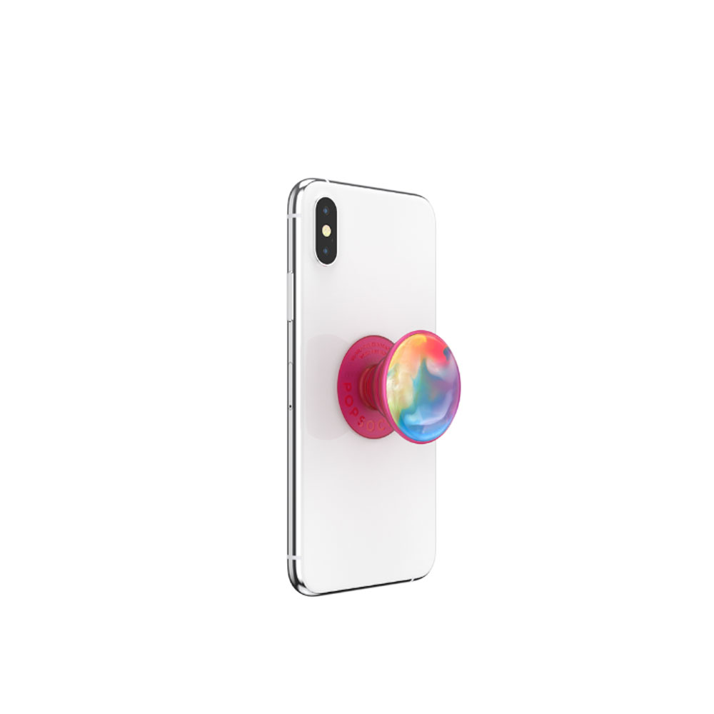 Picture of Popsockets PopGrip Swappable Luxe Collection (Swirl Rainbow)