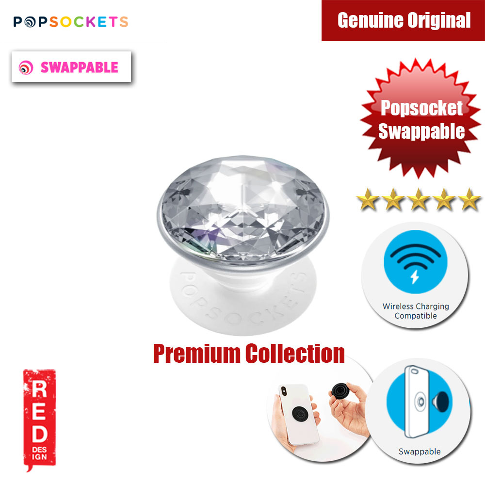 Picture of Popsockets PopGrip Swappable (Disco Crystal Silver) Red Design- Red Design Cases, Red Design Covers, iPad Cases and a wide selection of Red Design Accessories in Malaysia, Sabah, Sarawak and Singapore 