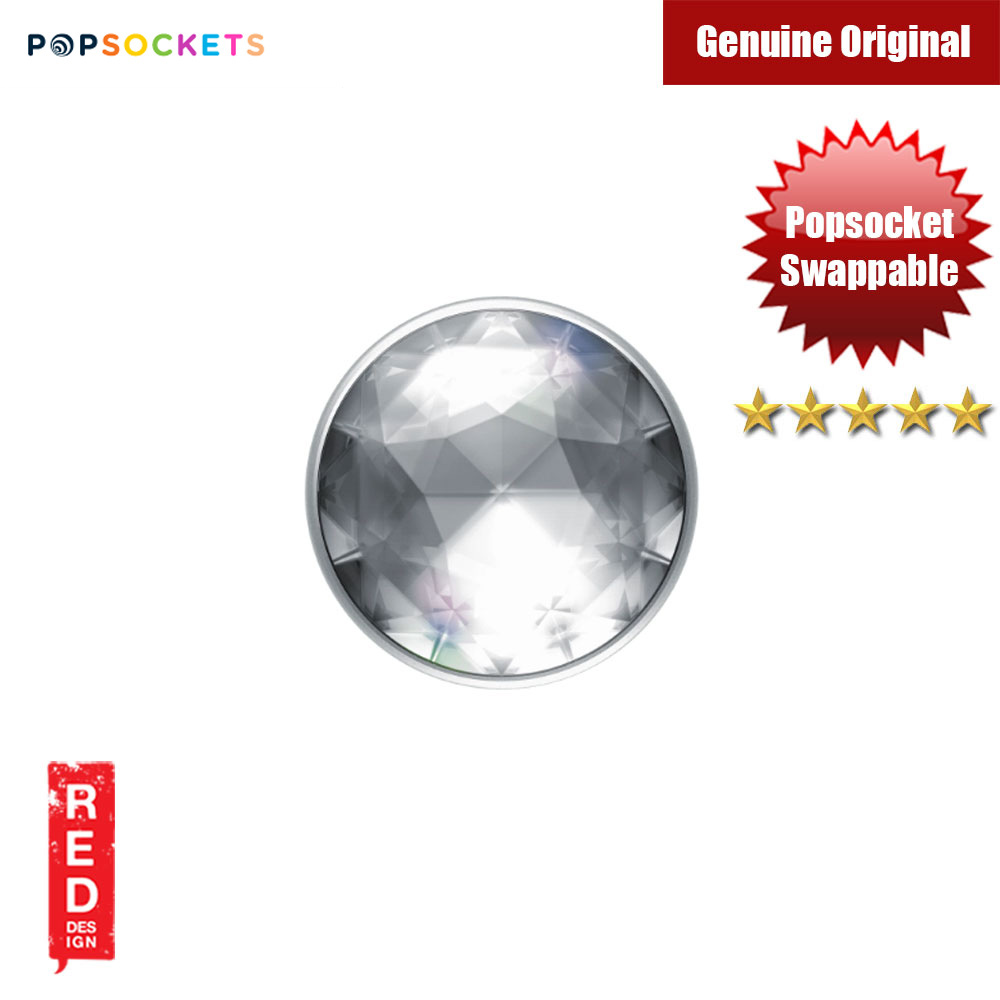 Picture of Popsockets PopGrip Swappable (Disco Crystal Silver)