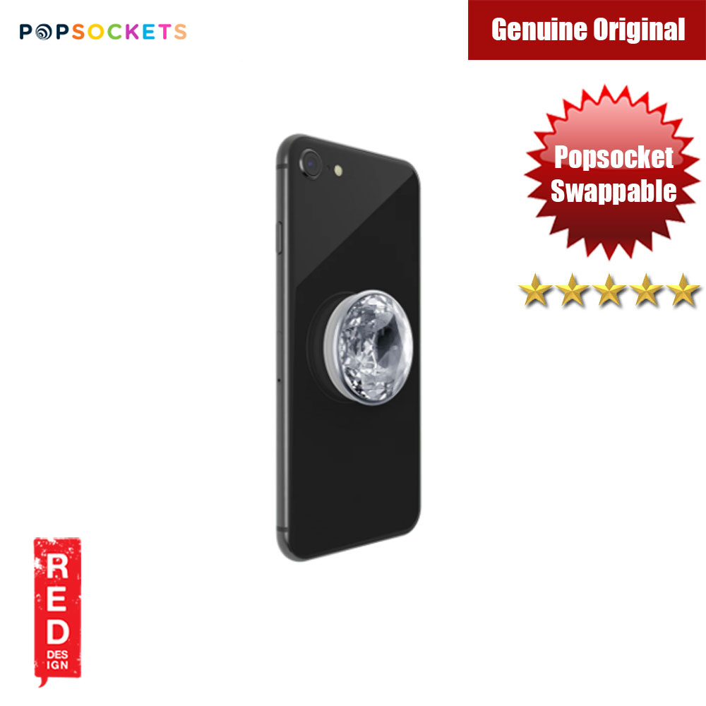 Picture of Popsockets PopGrip Swappable (Disco Crystal Silver)