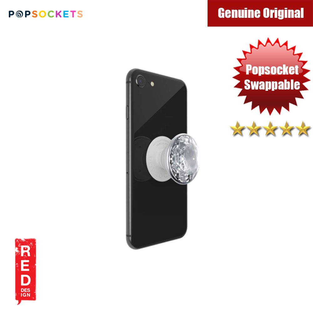 Picture of Popsockets PopGrip Swappable (Disco Crystal Silver)