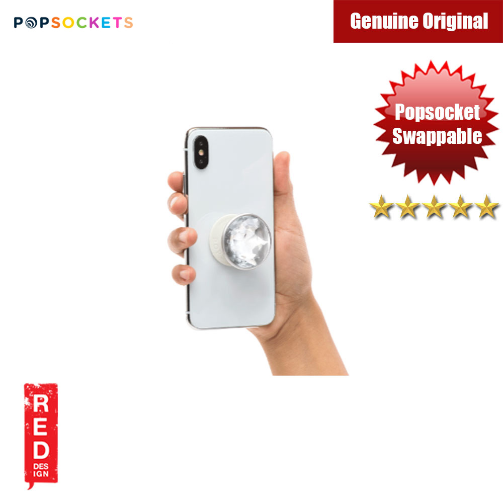 Picture of Popsockets PopGrip Swappable (Disco Crystal Silver)