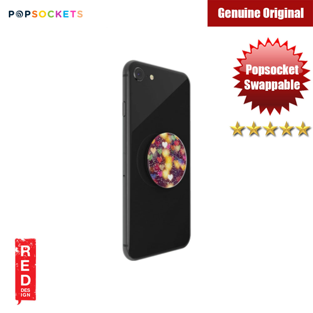Picture of Popsockets PopGrip Swappable (Glitter Bokeh Hearts)