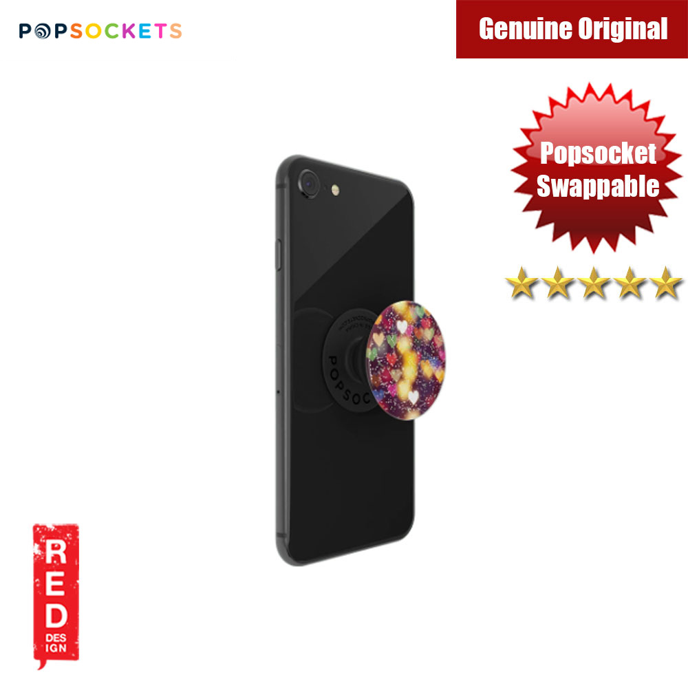 Picture of Popsockets PopGrip Swappable (Glitter Bokeh Hearts)