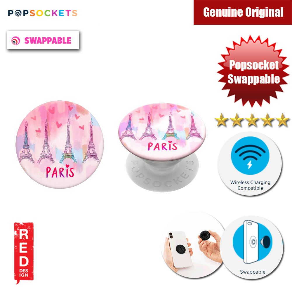 Picture of Popsockets PopGrip Swappable (Paris Love) Red Design- Red Design Cases, Red Design Covers, iPad Cases and a wide selection of Red Design Accessories in Malaysia, Sabah, Sarawak and Singapore 