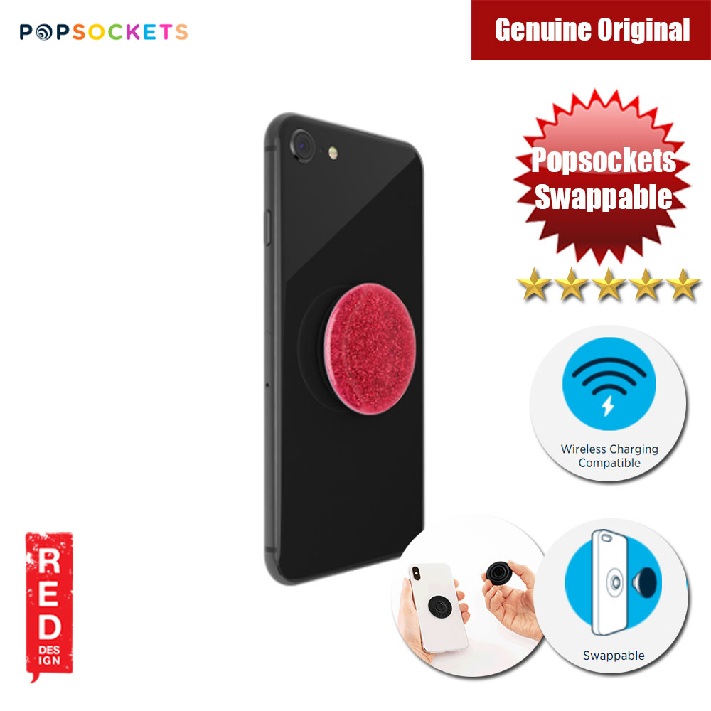 Picture of Popsockets PopGrip Swappable Premium Collection (Glitter Red)