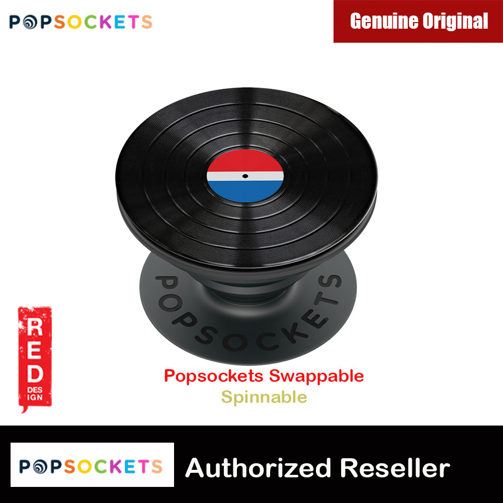 Picture of Popsockets PopGrip Swappable LUXE Backspin Collection (Aluminium 45RPM) Red Design- Red Design Cases, Red Design Covers, iPad Cases and a wide selection of Red Design Accessories in Malaysia, Sabah, Sarawak and Singapore 