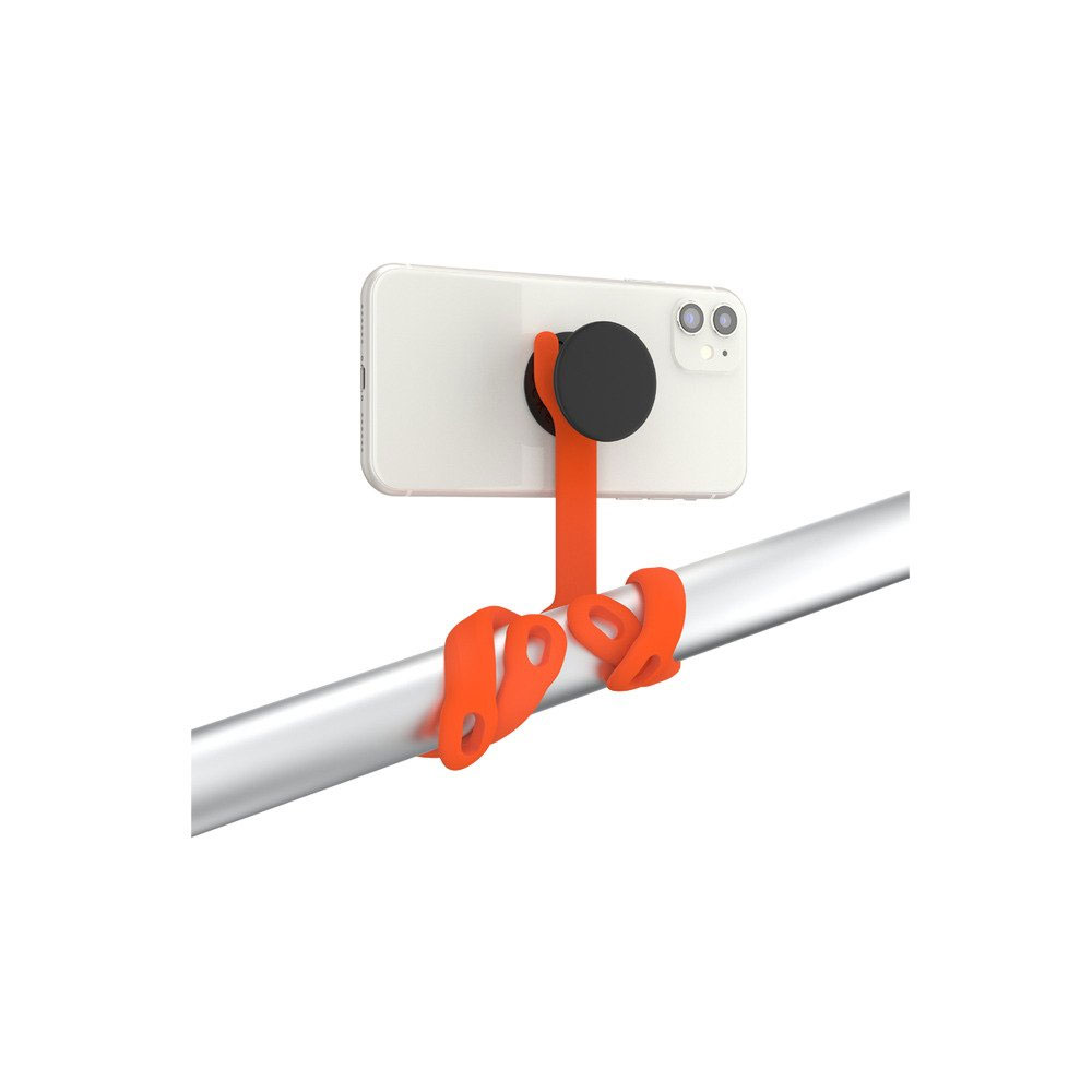 Picture of Popsockets PopMount 2 Flex  Flexible Stand Hold Stand Mount your device anywhere any position creation and on the go photography as Tripod desk mount (Orange)