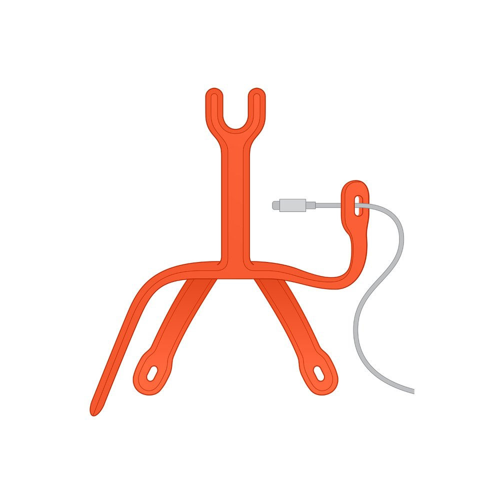 Picture of Popsockets PopMount 2 Flex  Flexible Stand Hold Stand Mount your device anywhere any position creation and on the go photography as Tripod desk mount (Orange)