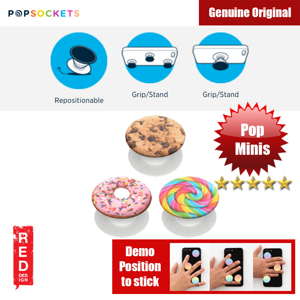 Picture of Popsockets PopMinis Triple (Sweet Tooth) Red Design- Red Design Cases, Red Design Covers, iPad Cases and a wide selection of Red Design Accessories in Malaysia, Sabah, Sarawak and Singapore 