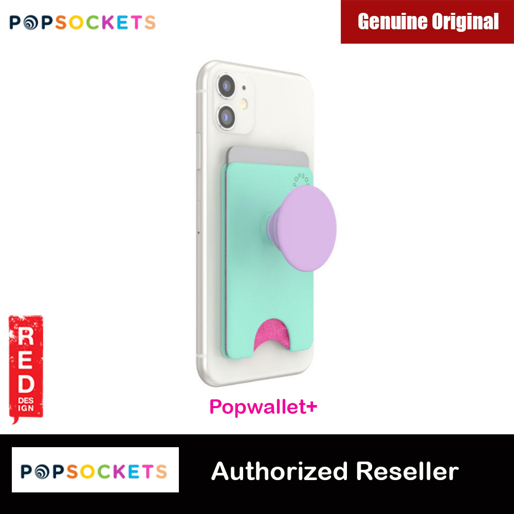 Picture of Popsockets Popwallet Plus Card Holder Credit Card Holder Parking Ticket Holder Card Wallet (Color Block Ultra Mint) Red Design- Red Design Cases, Red Design Covers, iPad Cases and a wide selection of Red Design Accessories in Malaysia, Sabah, Sarawak and Singapore 