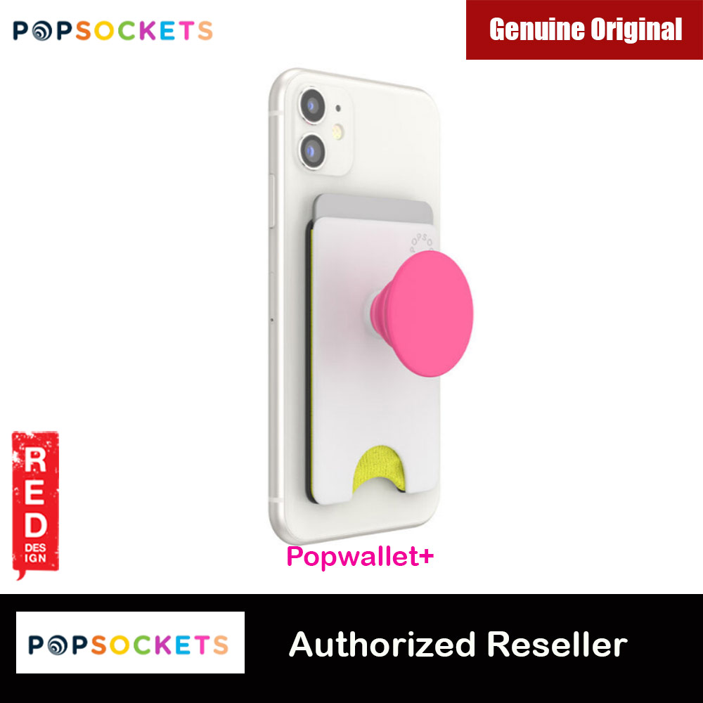 Picture of Popsockets Popwallet Plus Card Holder Credit Card Holder Parking Ticket Holder Card Wallet (Color Block White Neon) Red Design- Red Design Cases, Red Design Covers, iPad Cases and a wide selection of Red Design Accessories in Malaysia, Sabah, Sarawak and Singapore 