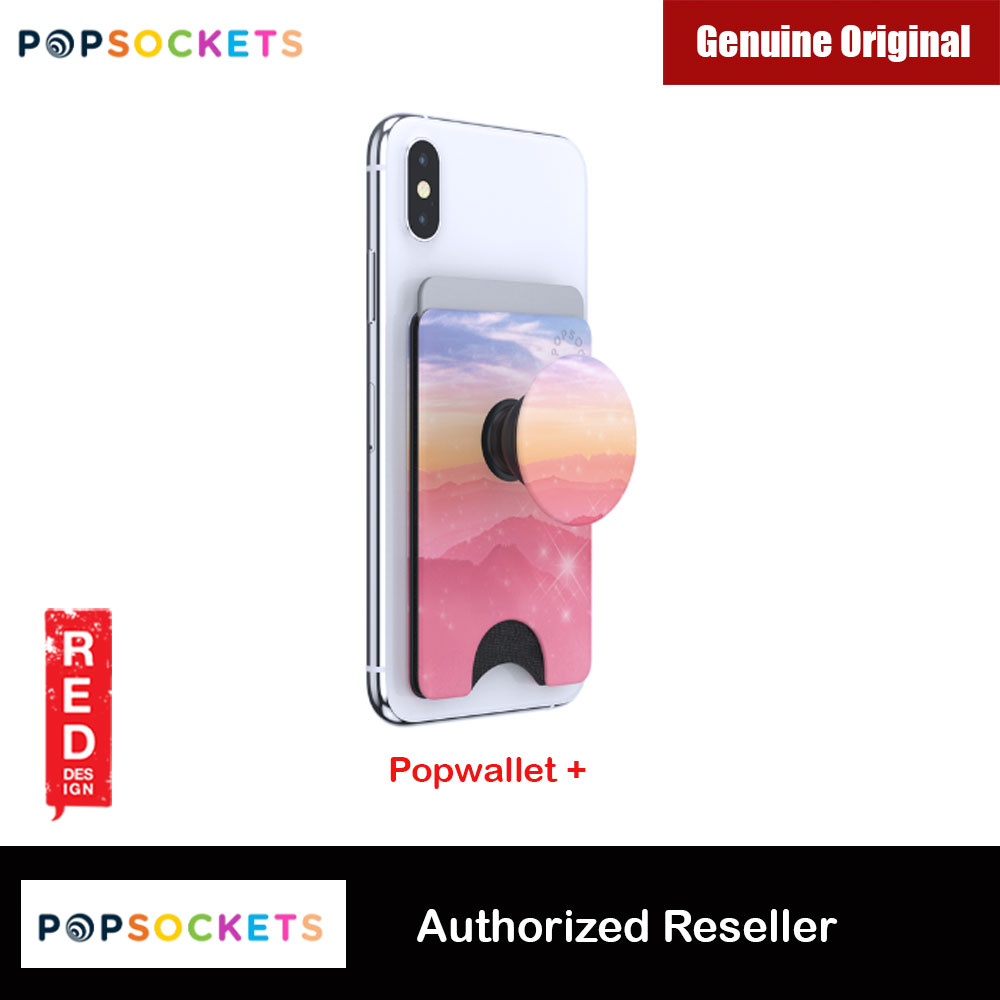 Picture of Popsockets  Popwallet Plus Card Holder Credit Card Holder Parking Ticket Holder Card Wallet (Desert Sunrise) Red Design- Red Design Cases, Red Design Covers, iPad Cases and a wide selection of Red Design Accessories in Malaysia, Sabah, Sarawak and Singapore 