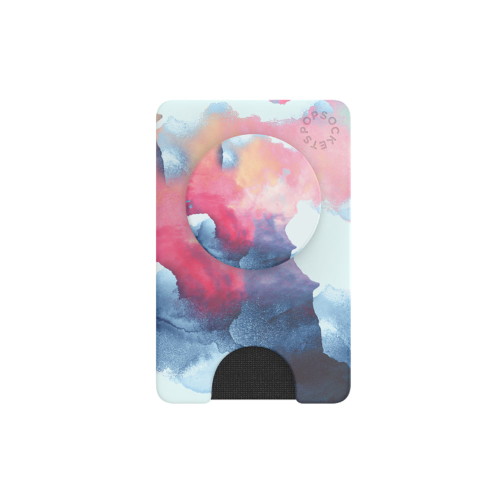Picture of Popsockets Popwallet Plus Card Holder Credit Card Holder Parking Ticket Holder Card Wallet (Aura Smoke)