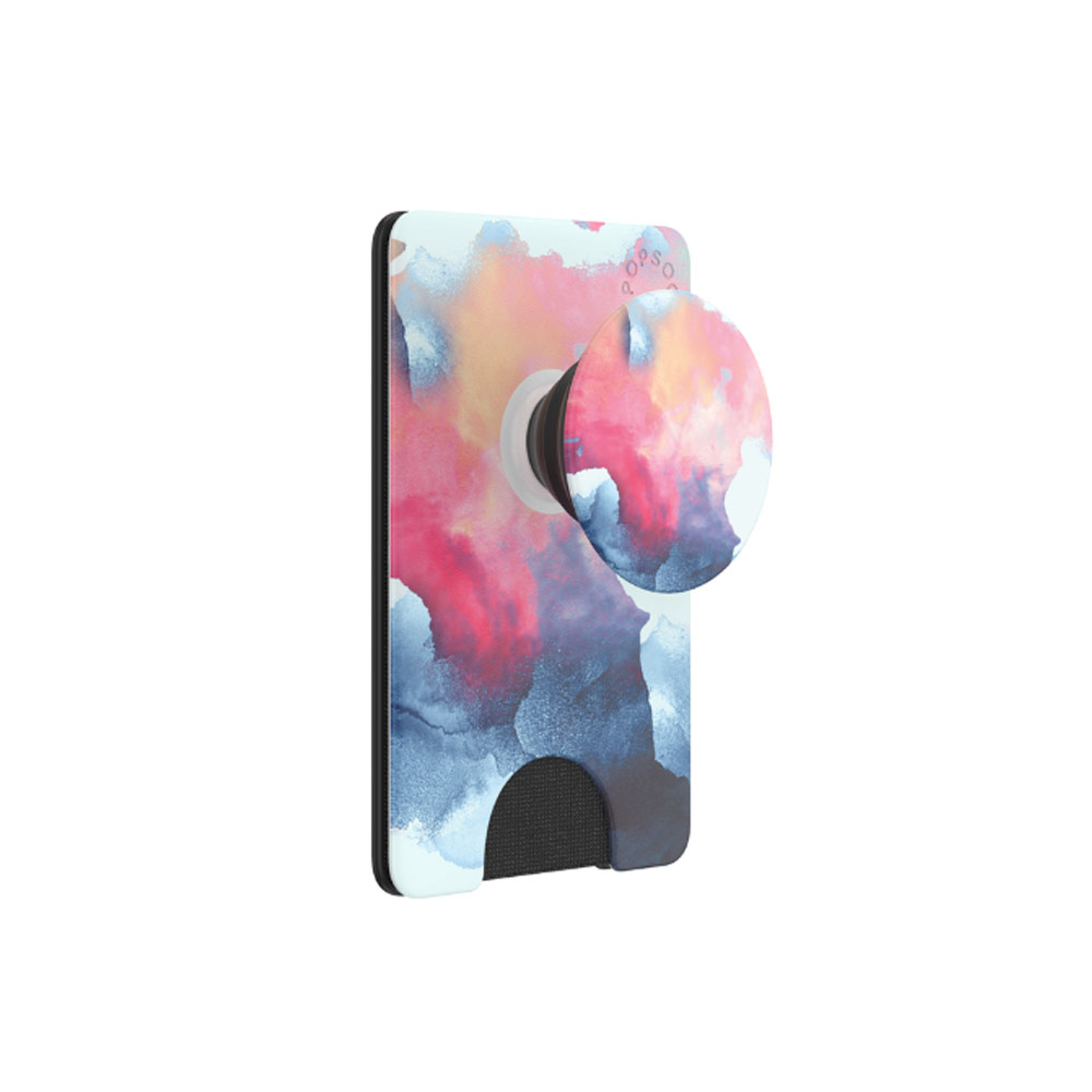 Picture of Popsockets Popwallet Plus Card Holder Credit Card Holder Parking Ticket Holder Card Wallet (Aura Smoke)