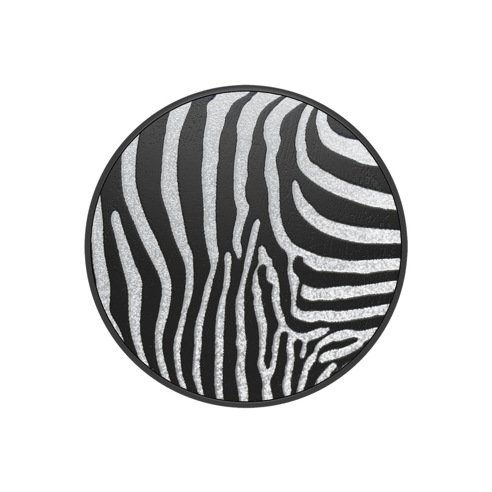 Picture of Popsockets PopGrip Swappable LUXE Collection (Embossed Metal Zebra)
