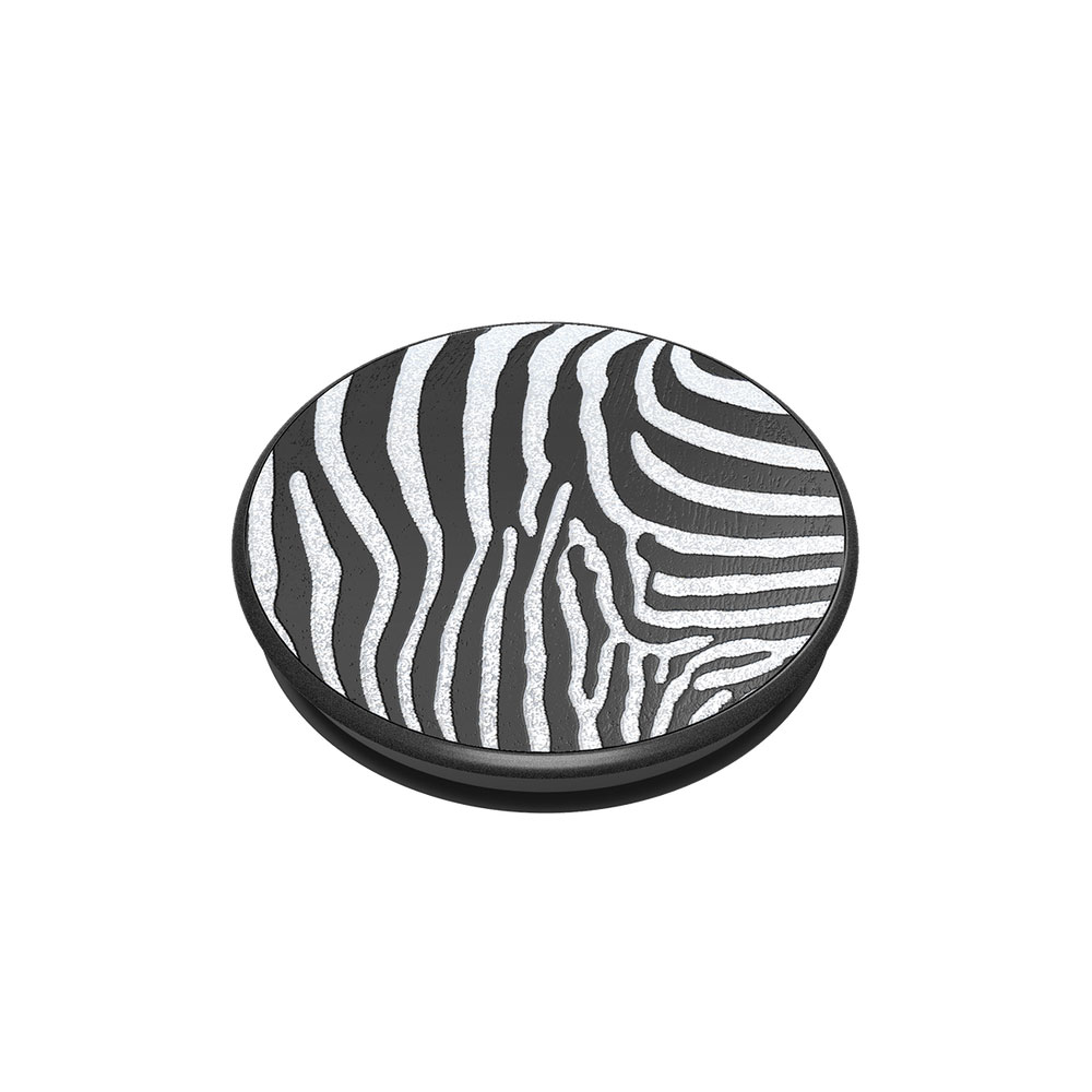 Picture of Popsockets PopGrip Swappable LUXE Collection (Embossed Metal Zebra)