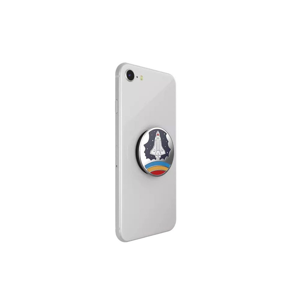Picture of Popsockets PopGrip Swappable Premium Collection (Enamel Space Shuttle Navy)