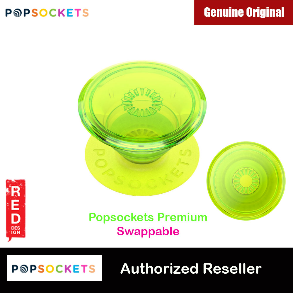 Picture of Popsockets PopGrip Swappable Premium Collection (Neon Glow Blazing Lime) Red Design- Red Design Cases, Red Design Covers, iPad Cases and a wide selection of Red Design Accessories in Malaysia, Sabah, Sarawak and Singapore 