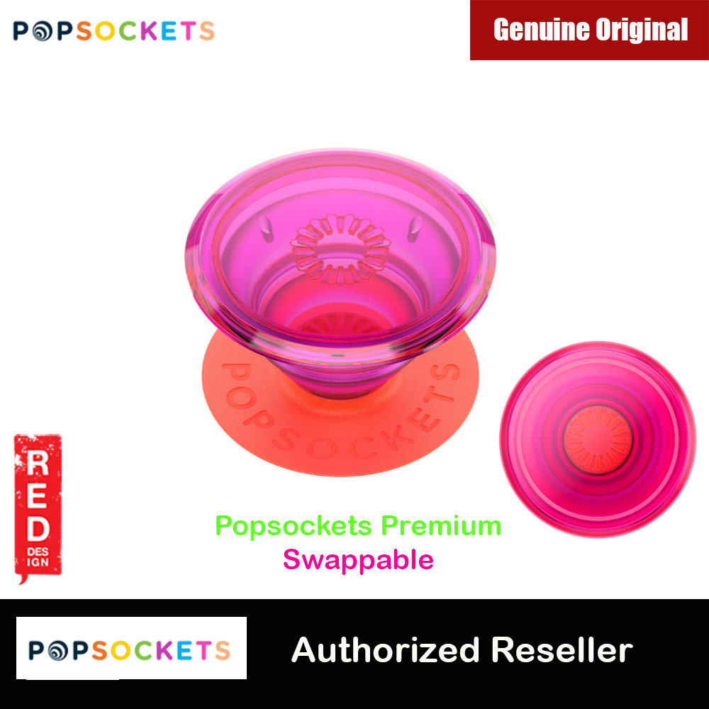 Picture of Popsockets PopGrip Swappable Premium Collection (Neon Glow Electric Sunrise)