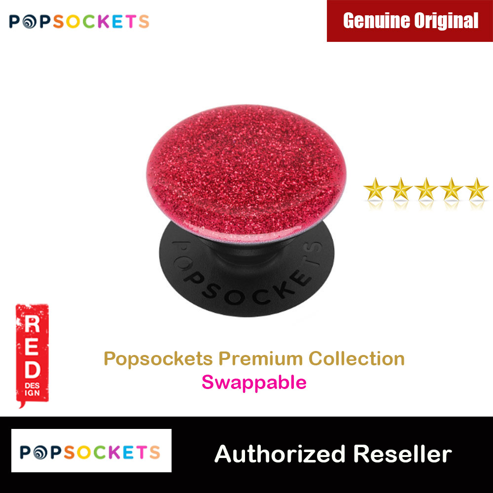 Picture of Popsockets PopGrip Swappable Premium Collection (Glitter Red) Red Design- Red Design Cases, Red Design Covers, iPad Cases and a wide selection of Red Design Accessories in Malaysia, Sabah, Sarawak and Singapore 