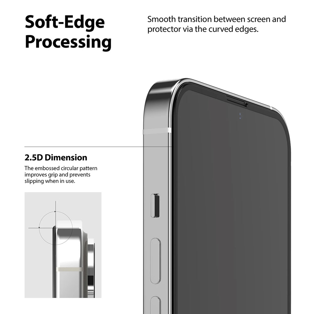 Picture of  Apple iPhone 13 Pro 6.1 Screen Protector | Ringke Invisible Defender Glass Tempered Glass Screen Protector for Apple iPhone 13 iPhone 13 Pro 6.1 (Clear)