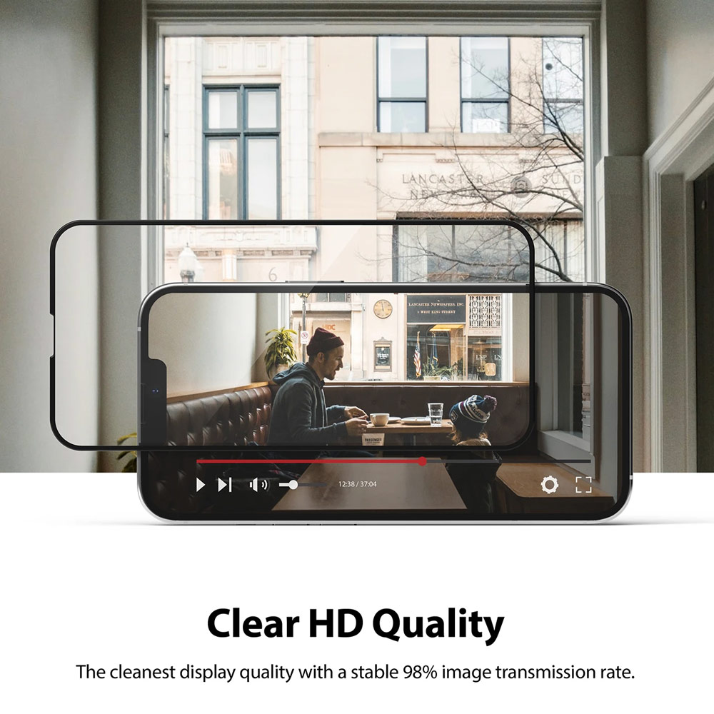 Picture of  Apple iPhone 13 Pro Max 6.7 Screen Protector | Ringke Invisible Defender Glass Tempered Glass Screen Protector for Apple iPhone 13 Pro Max 6.7 (Clear)