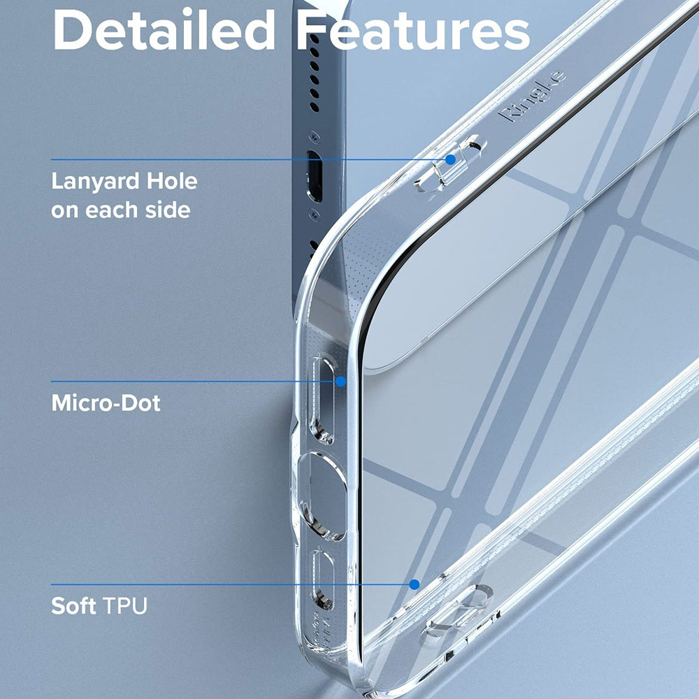 Picture of  Apple iPhone 13 Pro 6.1 Case | Ringke Air Soft TPU Protection Case for Apple iPhone 13 Pro 6.1 (Clear)