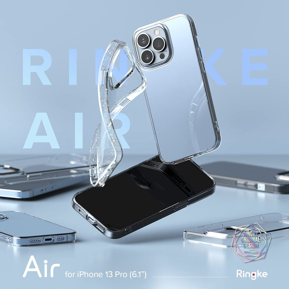 Picture of  Apple iPhone 13 Pro 6.1 Case | Ringke Air Soft TPU Protection Case for Apple iPhone 13 Pro 6.1 (Clear)