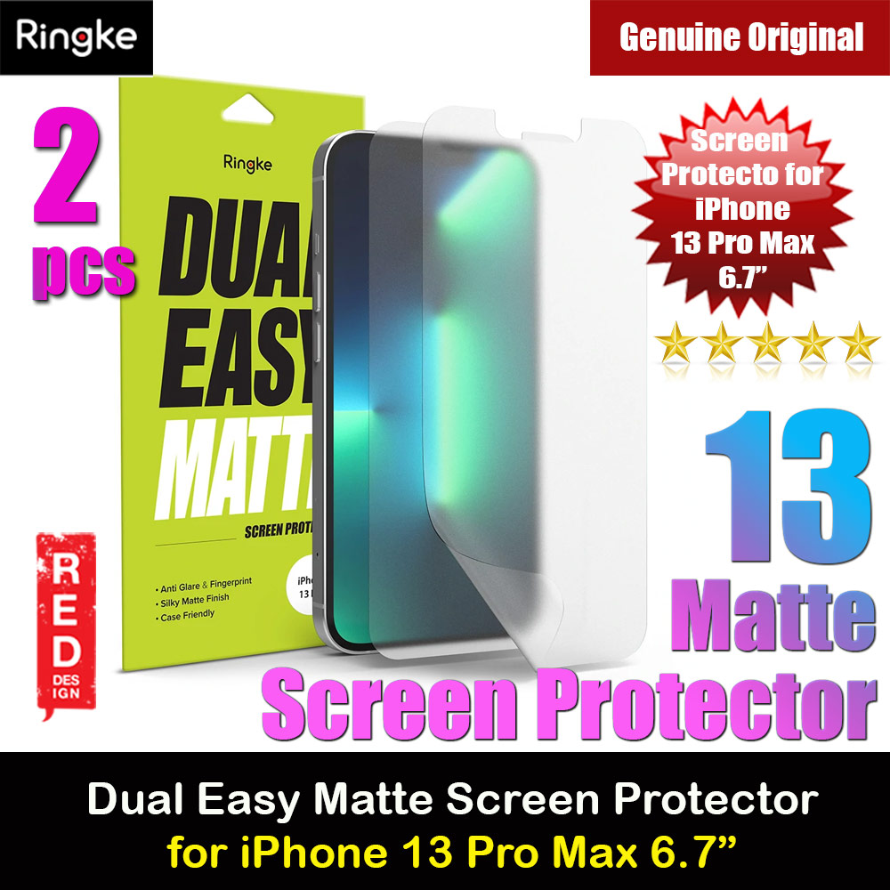 Picture of Ringke Dual Easy Film Matte Screen Protector for Apple iPhone 13 Pro Max 6.7 (Matte 2pcs)  Apple iPhone 13 Pro Max 6.7-  Apple iPhone 13 Pro Max 6.7 Cases,  Apple iPhone 13 Pro Max 6.7 Covers, iPad Cases and a wide selection of  Apple iPhone 13 Pro Max 6.7 Accessories in Malaysia, Sabah, Sarawak and Singapore 