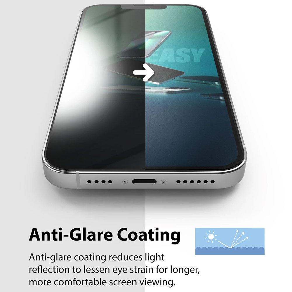 Picture of  Apple iPhone 13 Pro Max 6.7 Screen Protector | Ringke Dual Easy Film Matte Screen Protector for Apple iPhone 13 Pro Max 6.7 (Matte 2pcs)